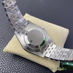 DATEJUST 41MM SMOOTH BEZEL BLUE DIAL OYSTER BRACELET