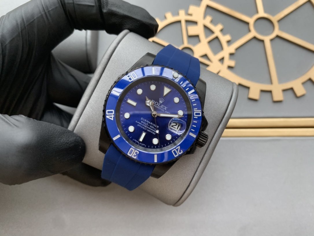 SUBMARINER DATE 41 BLACK CASE BLUE DIAL
