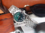 DEVILLE LADYMATIC 29MM STEEL BLUE DIAL
