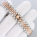 DATEJUST 31 TWO-TONE PINK GOLD STEEL GREY DIAL