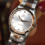 SEAMASTER QUARTZ 33MM TWO-TONE GREY DIAL